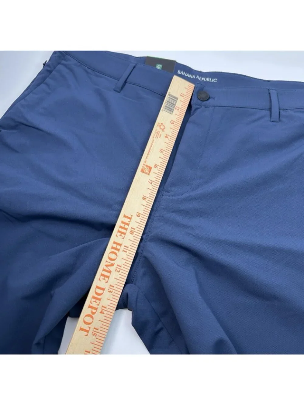 Banana Republic Men's 38x30 Flat Front Stretch Tech Pants Blue Slim G2175 NWT